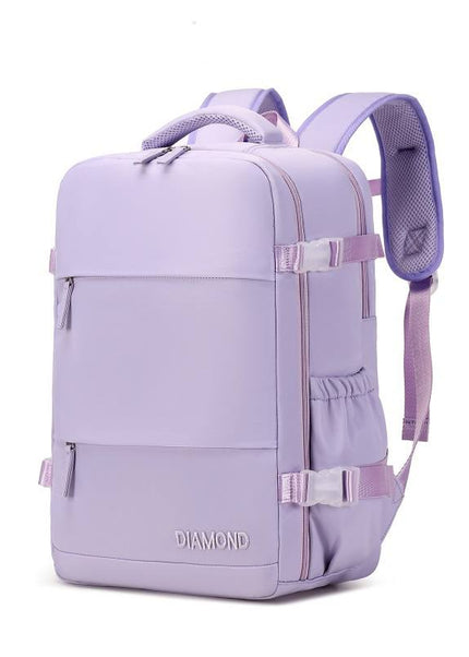 Minimalist Diamond Backpack, Stylish Waterproof Laptop & Travel Bag