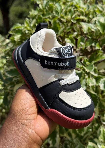 Unisex Baby Prewalker Shoes - Soft Sole First Walking Sneakers with Velcro Strap & Cute Character Design - BM801
