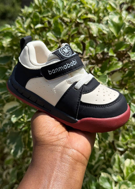Unisex Baby Prewalker Shoes - Soft Sole First Walking Sneakers with Velcro Strap & Cute Character Design - BM801