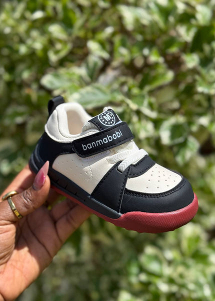 Unisex Baby Prewalker Shoes - Soft Sole First Walking Sneakers with Velcro Strap & Cute Character Design - BM801