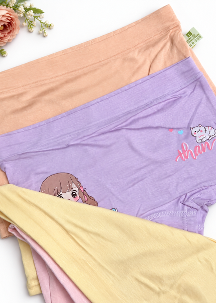 Girls' Cotton Boxer Briefs (5-Pack)