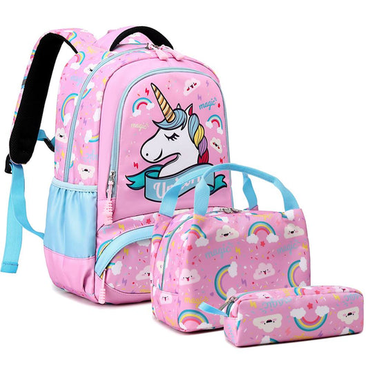 Quality Girls' Unicorn Dreams 3-Piece School Backpack Set
