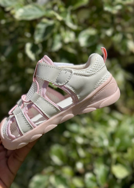 Unisex Baby Prewalker Shoes - Soft Sole First Walking Sneakers with Velcro Strap & Breathable Mesh Design - BM508L