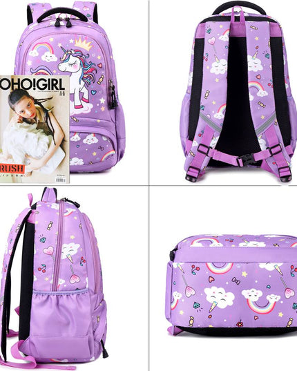 Magical Girls' Unicorn Dreams 3-Piece School Backpack Set
