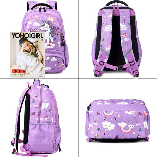 Magical Girls' Unicorn Dreams 3-Piece School Backpack Set