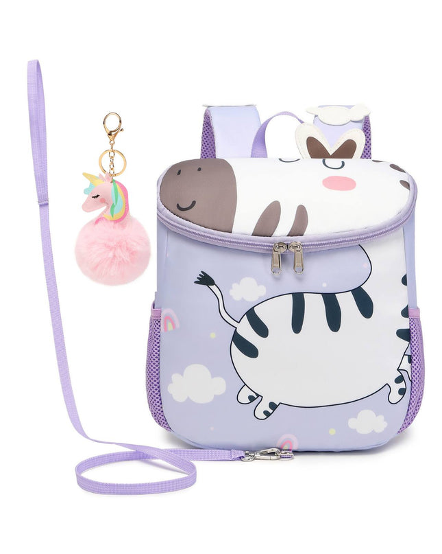 Purple Cartoon Toddler Backpack