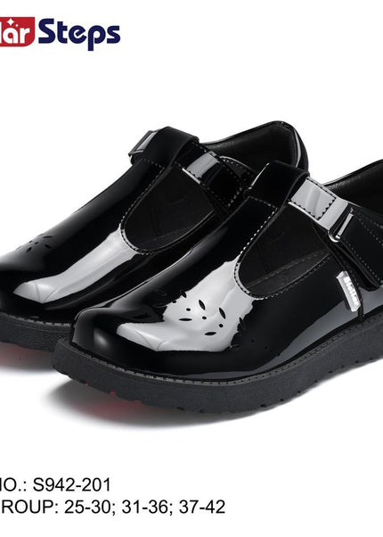 Stellar Steps Girls Wetlook School Shoes – S942-201