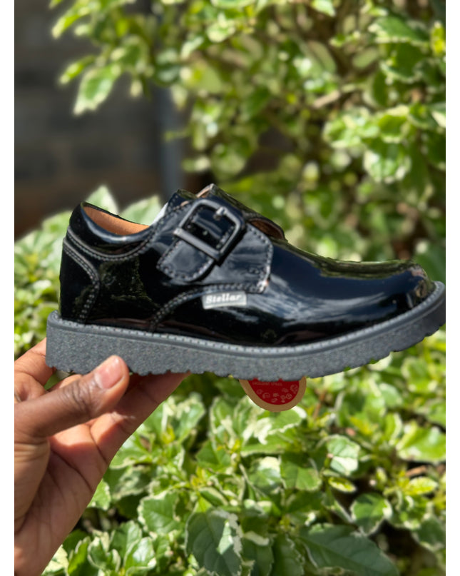 S942505 -  Stellar Steps Patent Wipe-Clean School Shoes – Stylish, Light, No Polish Needed