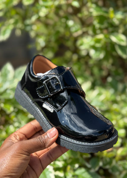 S942505- Stellar Steps Patent Wipe-Clean School Shoes – Stylish, Light, No Polish Needed
