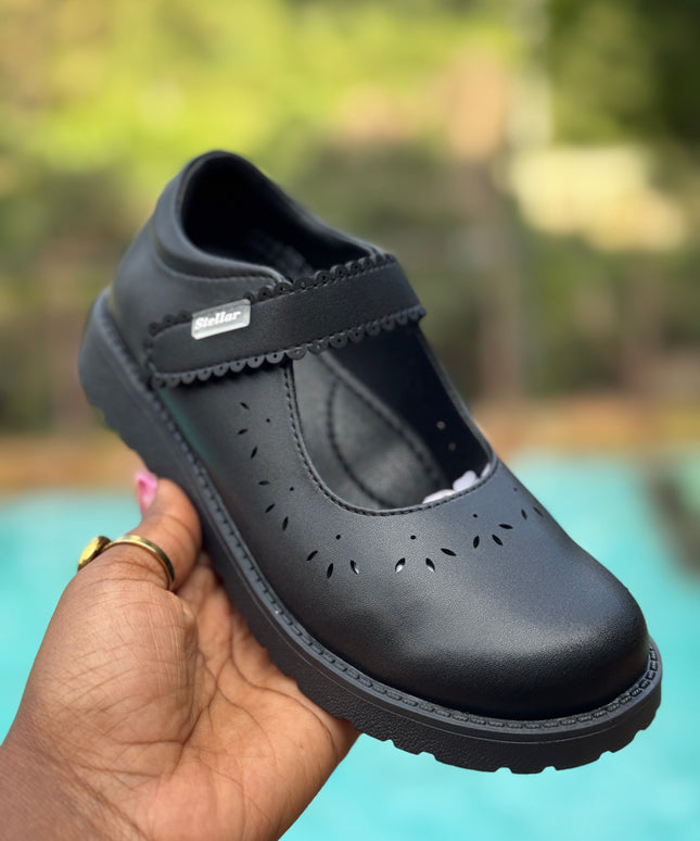 Stellar Steps Girls Matte Light School Shoes – Durable, Easy to Maintain, Back to School Kenya 942405