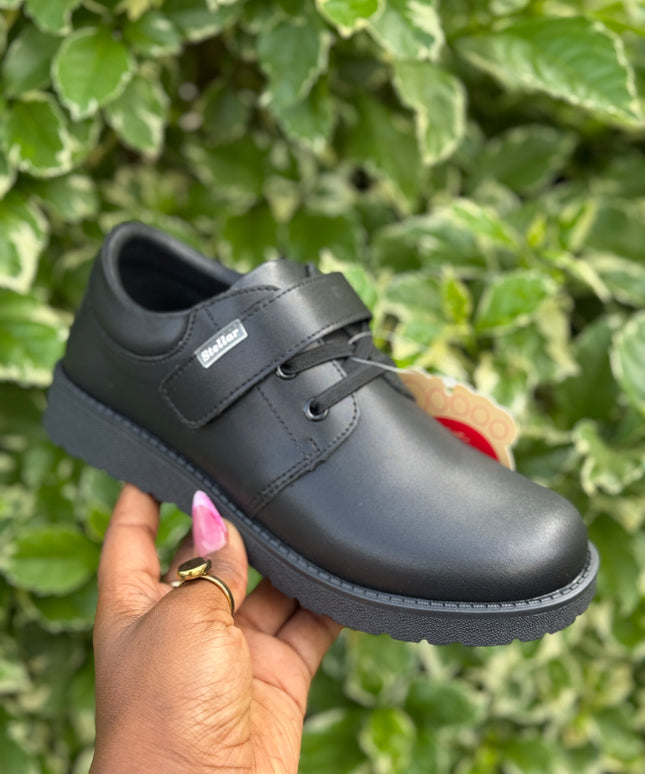 Stellar Steps Boys Matte Light School Shoes – Durable Rubber Sole, Easy to Maintain – 942502