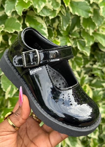 Crakids Girls Wetlook Light School Shoes – Durable, Easy to Maintain, Back to School Kenya - P617431