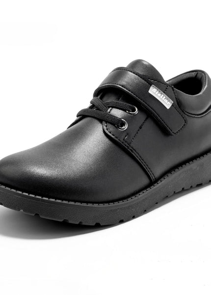 Stellar Steps Boys Matte Light School Shoes – Durable Rubber Sole, Easy to Maintain – 942502