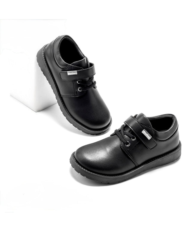 Stellar Steps Boys Matte Light School Shoes – Durable Rubber Sole, Easy to Maintain – 942502
