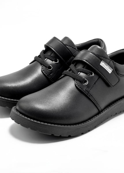 Stellar Steps Boys Matte Light School Shoes – Durable Rubber Sole, Easy to Maintain – 942502