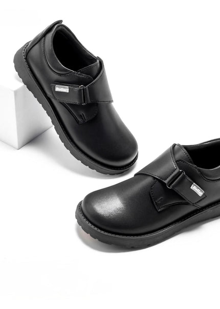 Stellar Steps Boys Matte Light School Shoes – Durable Rubber Sole, Easy to Maintain – 942506