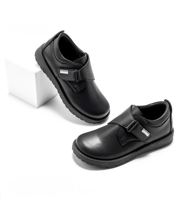 Stellar Steps Boys Matte Light School Shoes – Durable Rubber Sole, Easy to Maintain – 942506