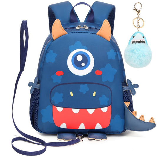 Toddler Cartoon Backpack with Safety Strap