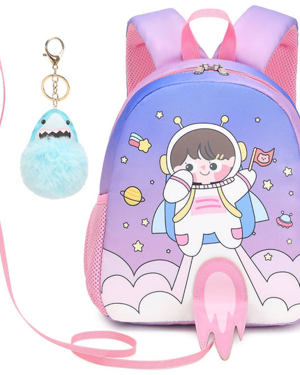 Quality Toddler Cartoon Backpack with Safety Strap