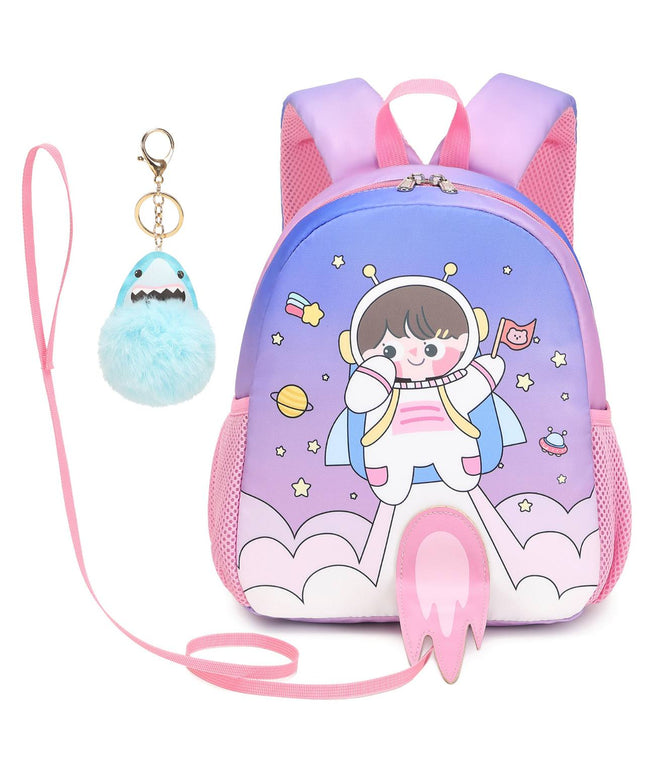 Quality Toddler Cartoon Backpack with Safety Strap
