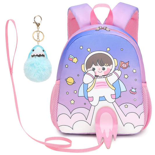 Quality Toddler Cartoon Backpack with Safety Strap