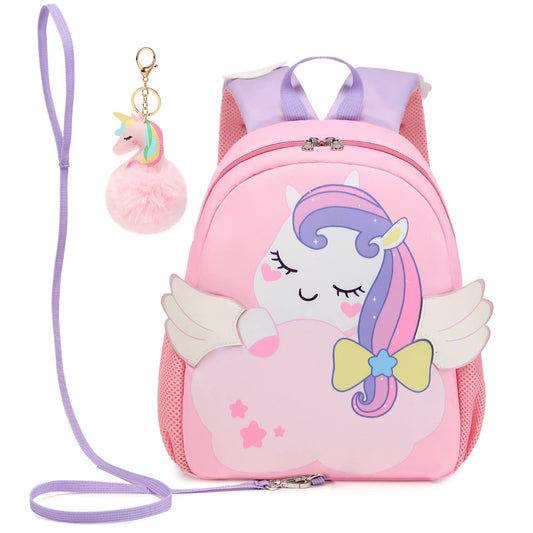 Magical Toddler Cartoon Backpack with Safety Strap