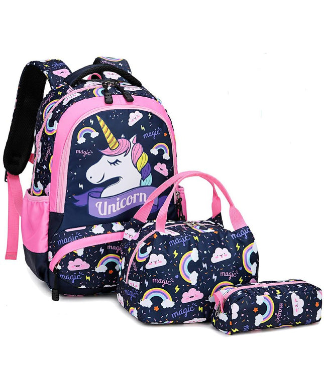 Girls' Unicorn Dreams 3-Piece School Backpack Set