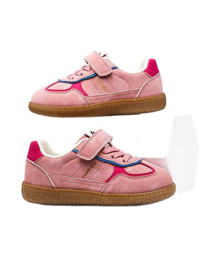 PD842 - Premium Unisex Kids Sneakers - White Pink & Green Sports Shoes