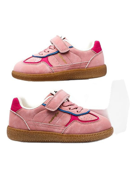 PD842 - Premium Unisex Kids Sneakers - White Pink & Green Sports Shoes