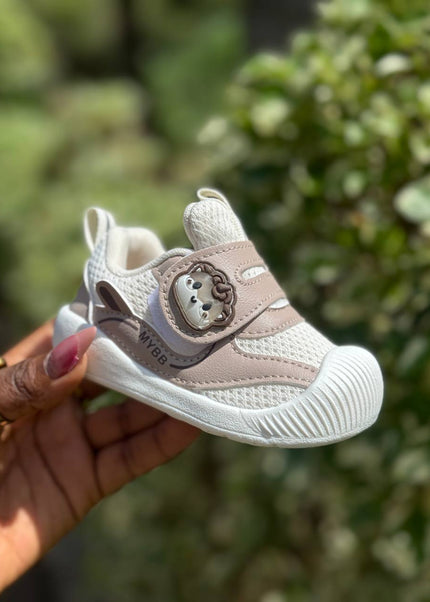 Unisex Baby Prewalker Shoes -MY248 - Soft Sole First Walking Sneakers with Velcro Strap & Cute Character Design
