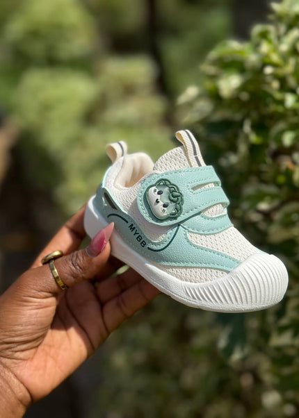 Unisex Baby Prewalker Shoes -MY248 - Soft Sole First Walking Sneakers with Velcro Strap & Cute Character Design