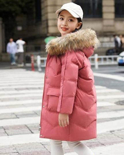 2025 - Unisex Luxe Longline Jacket – Elegant Cold-Season Coat with Fur Hood