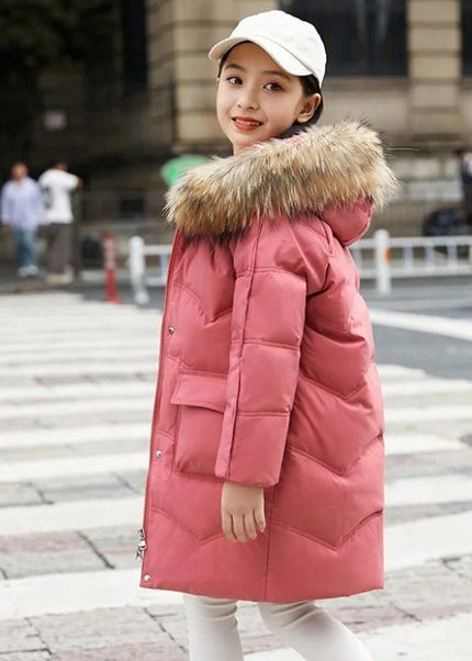 2025 - Unisex Luxe Longline Jacket – Elegant Cold-Season Coat with Fur Hood