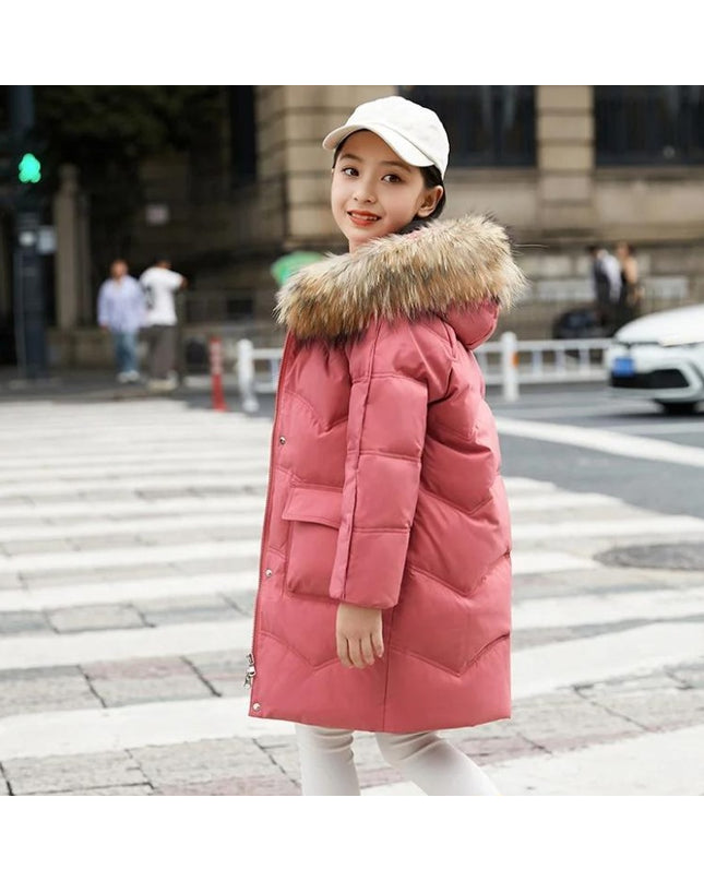 2025 - Unisex Luxe Longline Jacket – Elegant Cold-Season Coat with Fur Hood