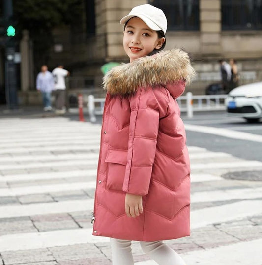 2025 - Unisex Luxe Longline Jacket – Elegant Cold-Season Coat with Fur Hood