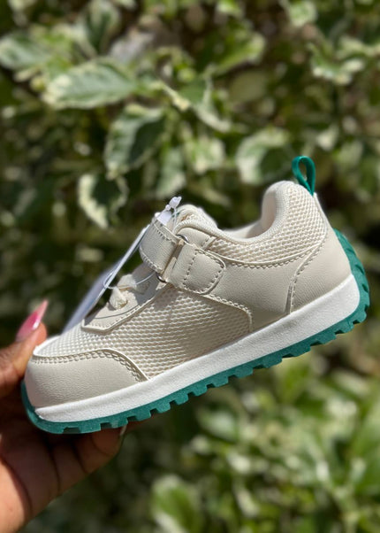 MY2413 - Unisex Prewalker Shoes - Velcro Strap Running Shoes for Boys & Girls - Breathable Mesh with Non-Slip Sole