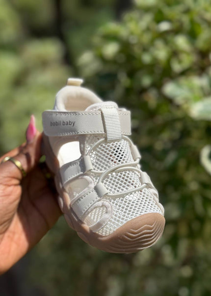 Unisex Baby Prewalker Shoes - Soft Sole First Walking Sneakers with Velcro Strap & Breathable Mesh Design - BM508L