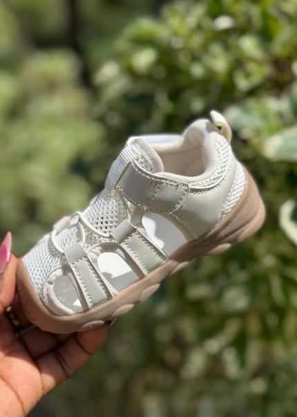 Unisex Baby Prewalker Shoes - Soft Sole First Walking Sneakers with Velcro Strap & Breathable Mesh Design - BM508L