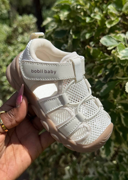 Unisex Baby Prewalker Shoes - Soft Sole First Walking Sneakers with Velcro Strap & Breathable Mesh Design - BM508L