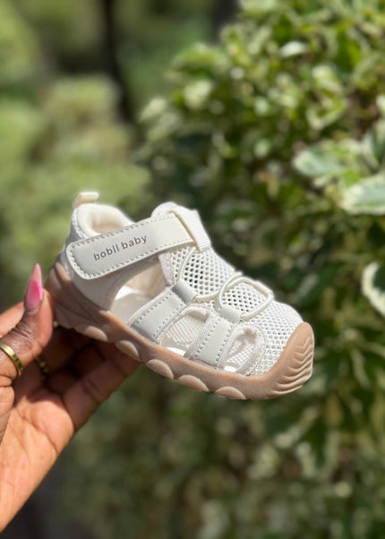 Unisex Baby Prewalker Shoes - Soft Sole First Walking Sneakers with Velcro Strap & Breathable Mesh Design - BM508L