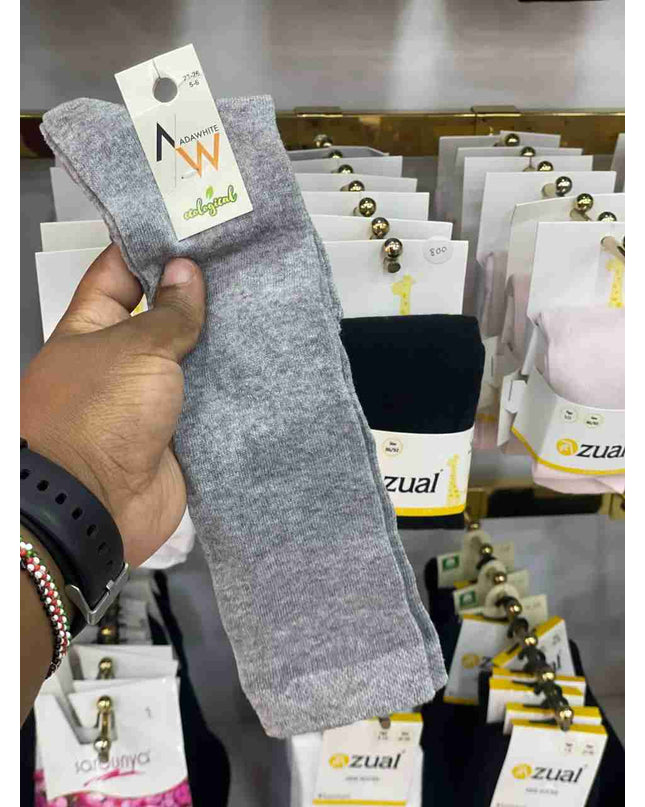 Adawhite Long School Socks