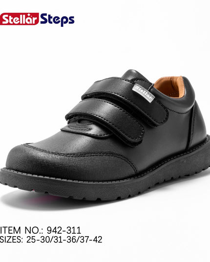 942311- Stellar Steps Matte Light School Shoes – Durable Rubber Sole, Easy to Maintain –