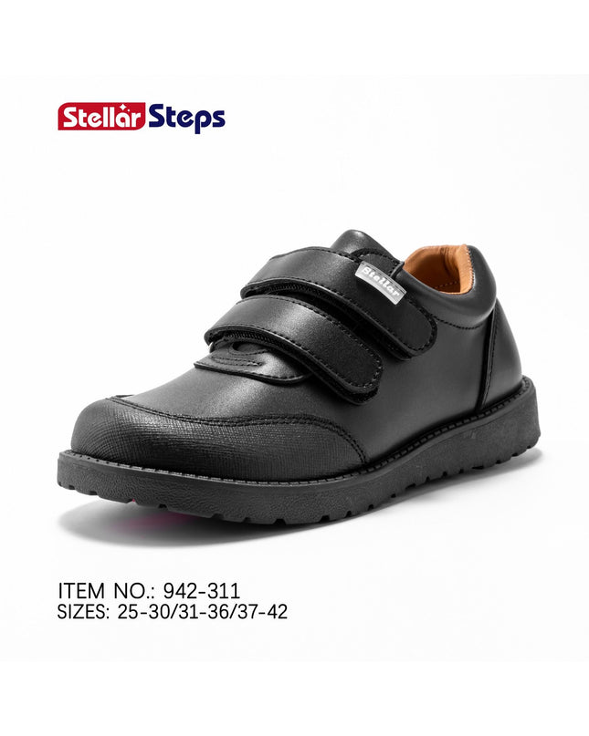 942311- Stellar Steps Matte Light School Shoes – Durable Rubber Sole, Easy to Maintain –