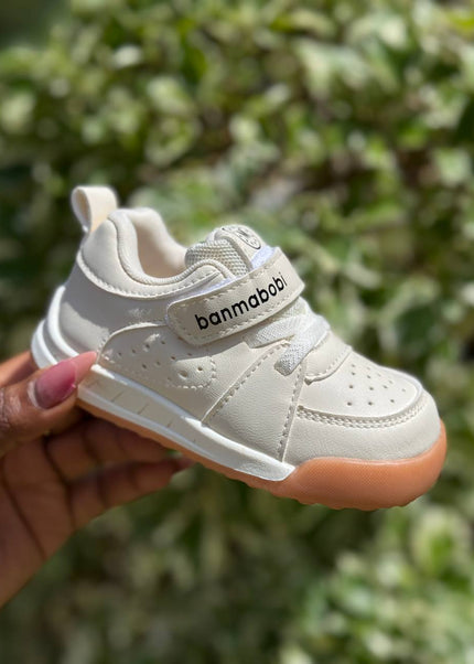 Unisex Baby Prewalker Shoes - Soft Sole First Walking Sneakers with Velcro Strap & Cute Character Design - BM801