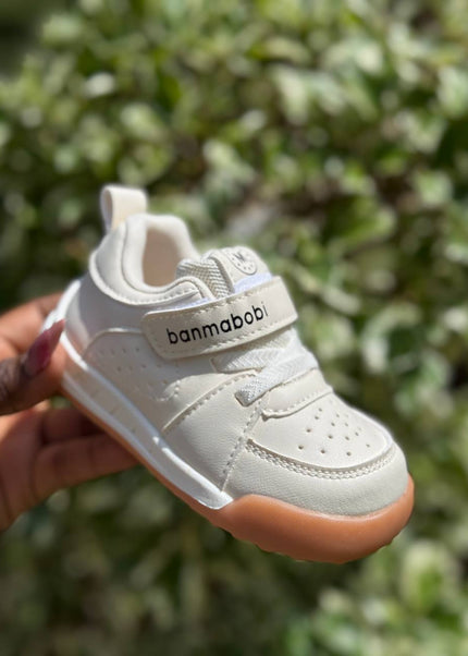 Unisex Baby Prewalker Shoes - Soft Sole First Walking Sneakers with Velcro Strap & Cute Character Design - BM801