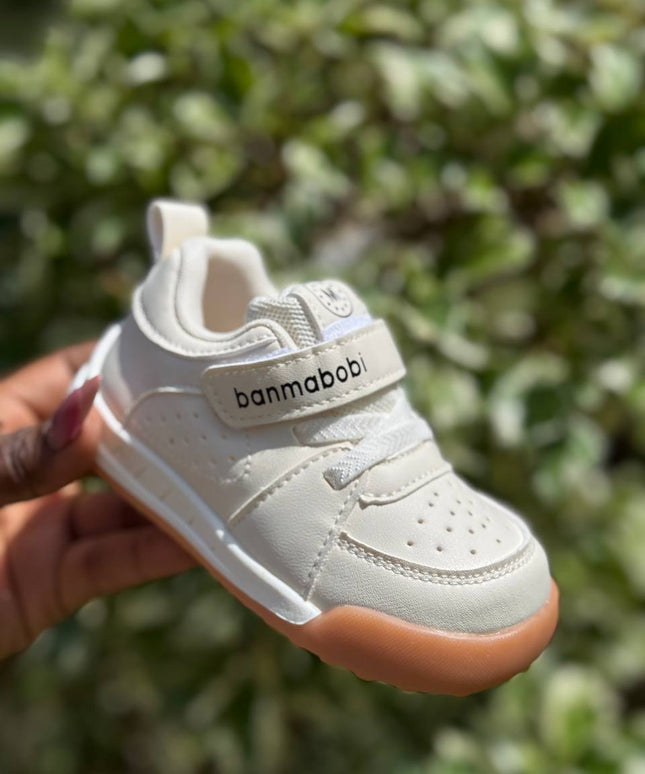 Unisex Baby Prewalker Shoes - Soft Sole First Walking Sneakers with Velcro Strap & Cute Character Design - BM801