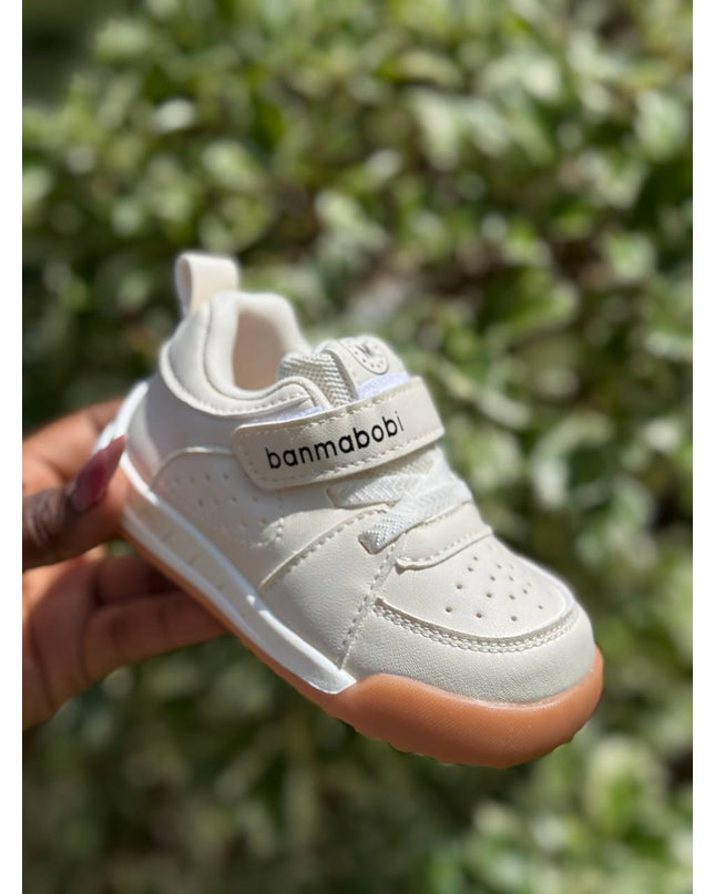 Unisex Baby Prewalker Shoes - Soft Sole First Walking Sneakers with Velcro Strap & Cute Character Design - BM801