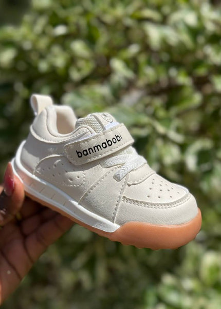 Unisex Baby Prewalker Shoes - Soft Sole First Walking Sneakers with Velcro Strap & Cute Character Design - BM801