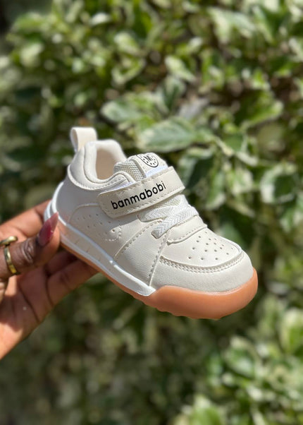 Unisex Baby Prewalker Shoes - Soft Sole First Walking Sneakers with Velcro Strap & Cute Character Design - BM801