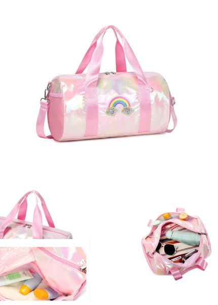 Girls' Sparkle Duffel Bag - Ballet & Swimming